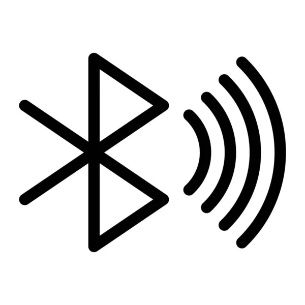 Ícone Vetor Bluetooth Pode Ser Usado Para Impressão Aplicações Móveis — Vetor de Stock