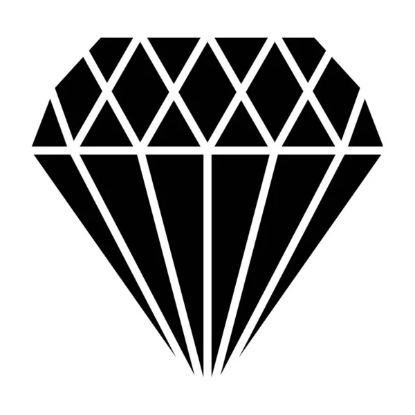 Diamant Vektorsymbol Einsetzbar Für Druck Mobile Anwendungen Und Web Anwendungen — Stockvektor