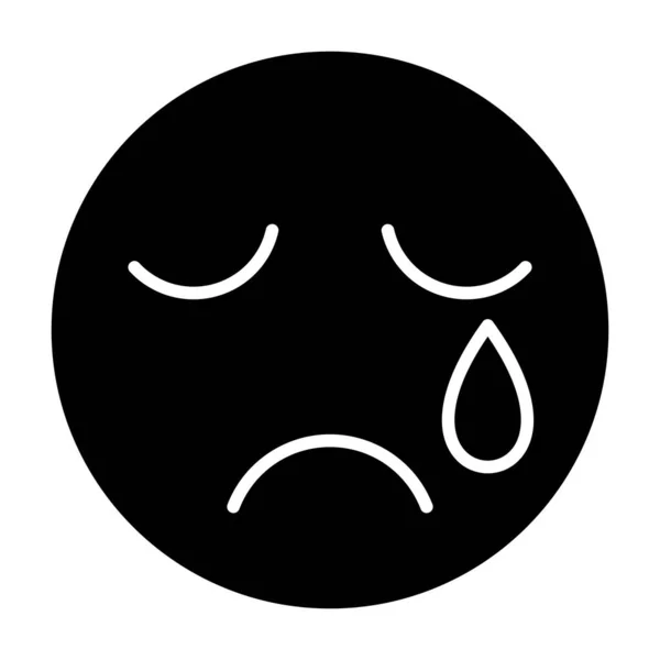 Crying Vector Icon Can Used Printing Mobile Web Applications — Stock Vector