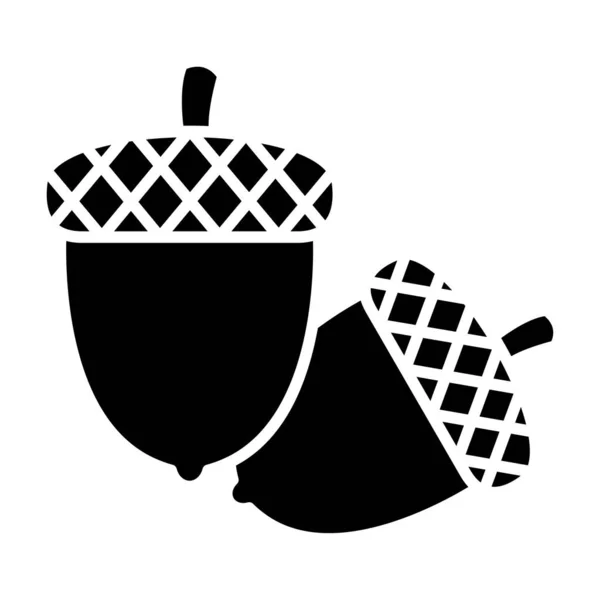 Meşe palamudu ikonu. Yazdırma, mobil ve web uygulamaları için kullanılabilir.