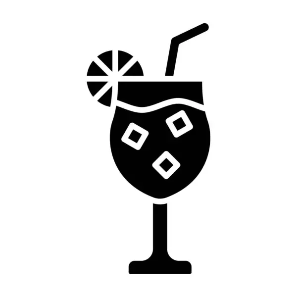 Ícone Vetor Cocktail Pode Ser Usado Para Impressão Aplicações Móveis — Vetor de Stock