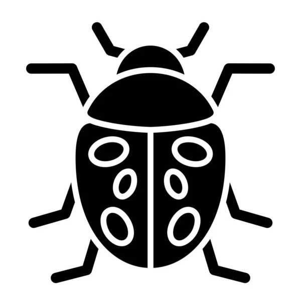 Uğur Böceği Vektör Simgesi Yazdırma Mobil Web Uygulamaları Için Kullanılabilir — Stok Vektör