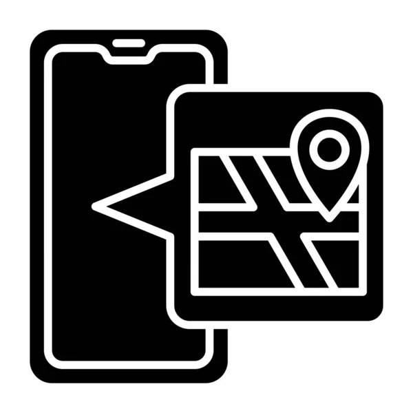 Ikona Wektora Mapy Może Być Stosowany Drukowania Aplikacji Mobilnych Webowych — Wektor stockowy