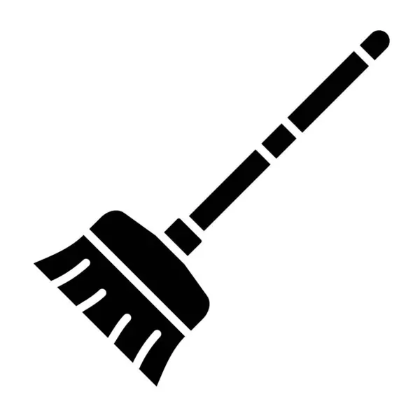 Значок Вектора Метлы Использоваться Печати Мобильных Веб Приложений — стоковый вектор