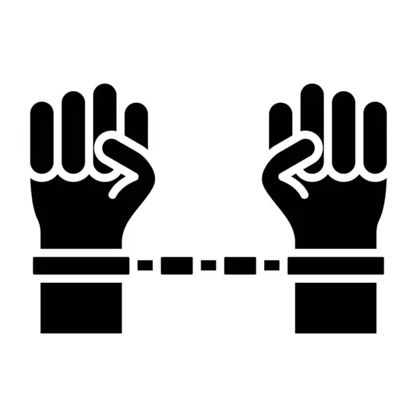 奴隶制矢量图标 可用于打印 移动和网络应用 — 图库矢量图片