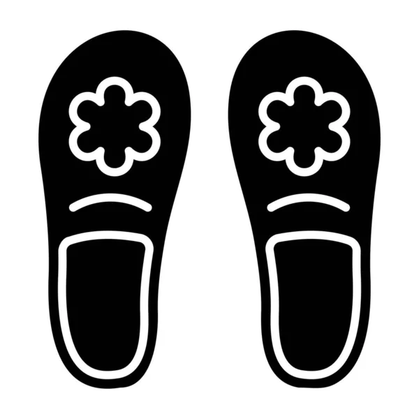 Slippers Vector Icon Can Used Printing Mobile Web Applications — Stock Vector