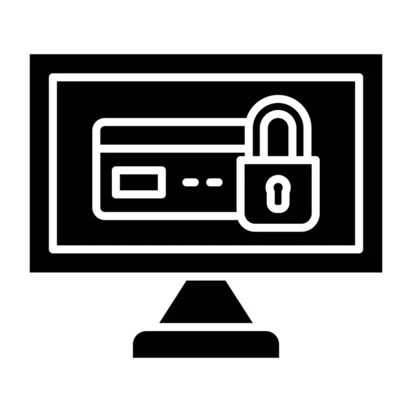 Icono Vector Seguridad Puede Utilizar Para Aplicaciones Impresión Móviles Web — Vector de stock