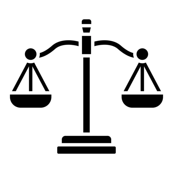 Ikona Vektoru Spravedlnosti Lze Použít Pro Tisk Mobilní Webové Aplikace — Stockový vektor