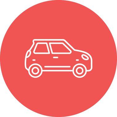 Araba vektör simgesi. Yazdırma, mobil ve web uygulamaları için kullanılabilir.