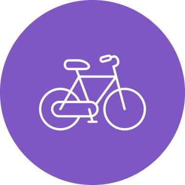 Bisiklet vektör simgesi. Yazdırma, mobil ve web uygulamaları için kullanılabilir.