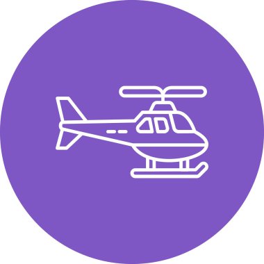 Helikopter vektör simgesi. Yazdırma, mobil ve web uygulamaları için kullanılabilir.