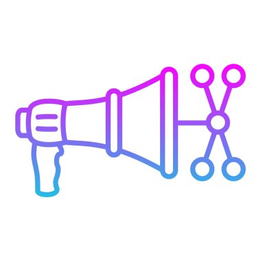 Viral Pazarlama vektör simgesi. Yazdırma, mobil ve web uygulamaları için kullanılabilir.