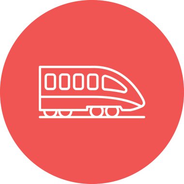 Tren vektör simgesi. Yazdırma, mobil ve web uygulamaları için kullanılabilir.