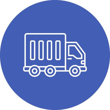 Kamyon vektör simgesi. Yazdırma, mobil ve web uygulamaları için kullanılabilir.