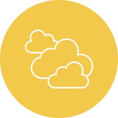 Bulut vektör simgesi. Yazdırma, mobil ve web uygulamaları için kullanılabilir.