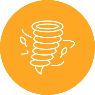 Tornado vektör simgesi. Yazdırma, mobil ve web uygulamaları için kullanılabilir.
