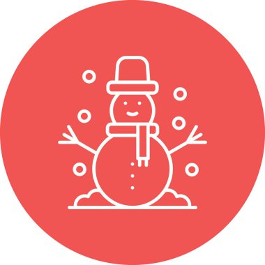 Kardan Adam vektör simgesi. Yazdırma, mobil ve web uygulamaları için kullanılabilir.