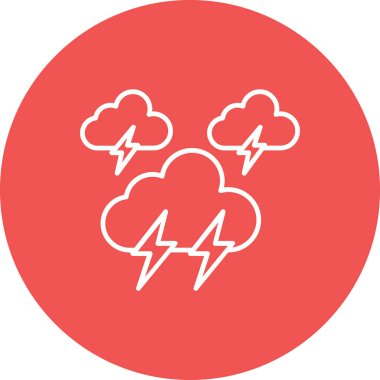 Şimşek vektör simgesi. Yazdırma, mobil ve web uygulamaları için kullanılabilir.