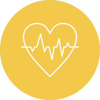 Nabız vektör simgesi. Yazdırma, mobil ve web uygulamaları için kullanılabilir.