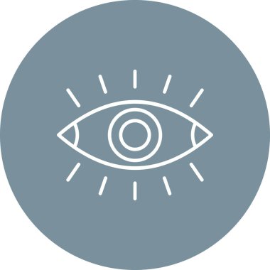 Göz vektör simgesi. Yazdırma, mobil ve web uygulamaları için kullanılabilir.