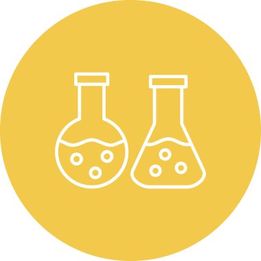 Test tüpleri vektör simgesi. Yazdırma, mobil ve web uygulamaları için kullanılabilir.