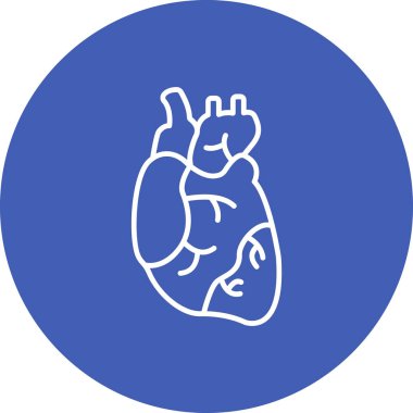 Kalp vektör simgesi. Yazdırma, mobil ve web uygulamaları için kullanılabilir.