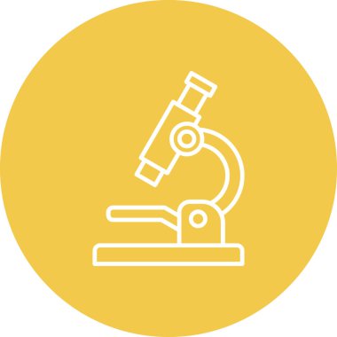 Mikroskop vektör simgesi. Yazdırma, mobil ve web uygulamaları için kullanılabilir.