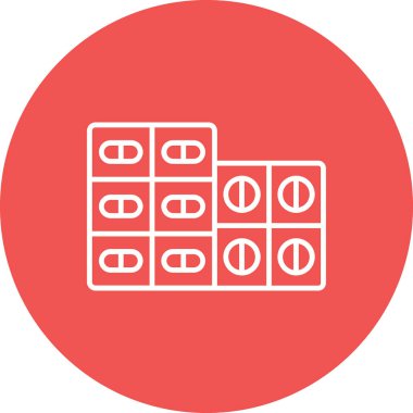 Tabletler vektör simgesi. Yazdırma, mobil ve web uygulamaları için kullanılabilir.