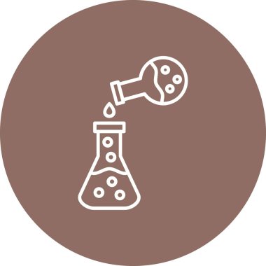 Deney vektör simgesi. Yazdırma, mobil ve web uygulamaları için kullanılabilir.