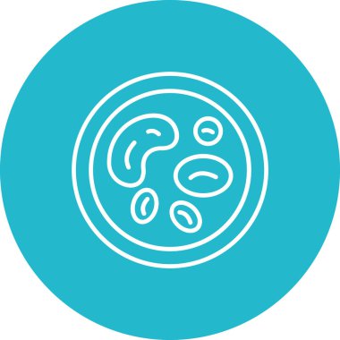 Beyaz Kan Hücresi vektör simgesi. Yazdırma, mobil ve web uygulamaları için kullanılabilir.