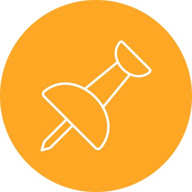 Pin vektör simgesi. Yazdırma, mobil ve web uygulamaları için kullanılabilir.