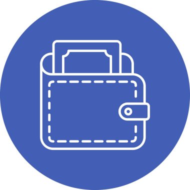 Cüzdan vektör simgesi. Yazdırma, mobil ve web uygulamaları için kullanılabilir.