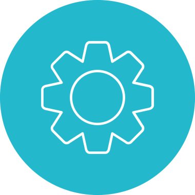 Ayarlar vektör simgesi. Yazdırma, mobil ve web uygulamaları için kullanılabilir.