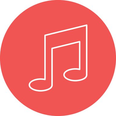 Müzik Uygulaması vektör simgesi. Yazdırma, mobil ve web uygulamaları için kullanılabilir.