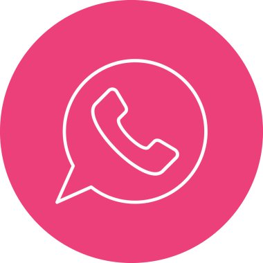 Whatsapp vektör simgesi. Yazdırma, mobil ve web uygulamaları için kullanılabilir.