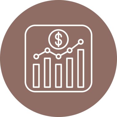 Borsa Uygulama vektör simgesi. Yazdırma, mobil ve web uygulamaları için kullanılabilir.