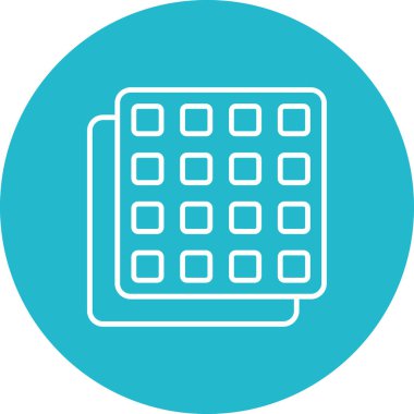 Uygulama vektör simgesi. Yazdırma, mobil ve web uygulamaları için kullanılabilir.