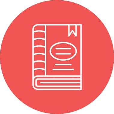 Kitap vektör simgesi. Yazdırma, mobil ve web uygulamaları için kullanılabilir.