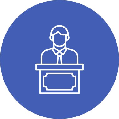 Konuşma vektör simgesi. Yazdırma, mobil ve web uygulamaları için kullanılabilir.