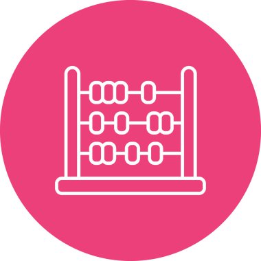 Abaküs vektör simgesi. Yazdırma, mobil ve web uygulamaları için kullanılabilir.