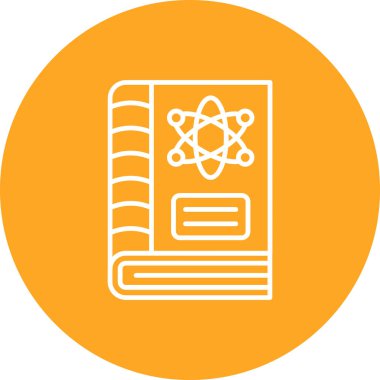 Bilim Kitabı vektör simgesi. Yazdırma, mobil ve web uygulamaları için kullanılabilir.