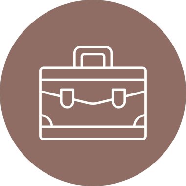 Evrak çantası vektör simgesi. Yazdırma, mobil ve web uygulamaları için kullanılabilir.