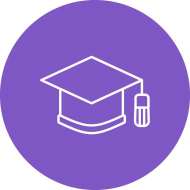 Mezuniyet Kaptan vektör simgesi. Yazdırma, mobil ve web uygulamaları için kullanılabilir.