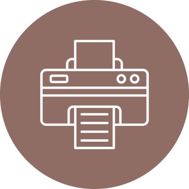 Yazıcı vektör simgesi. Yazdırma, mobil ve web uygulamaları için kullanılabilir.