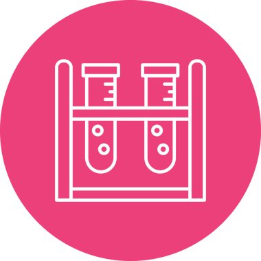 Test tübü vektör simgesi. Yazdırma, mobil ve web uygulamaları için kullanılabilir.