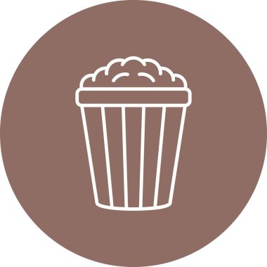 Patlamış mısır vektör simgesi. Yazdırma, mobil ve web uygulamaları için kullanılabilir.