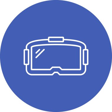 Vr Gözlük vektör simgesi. Yazdırma, mobil ve web uygulamaları için kullanılabilir.
