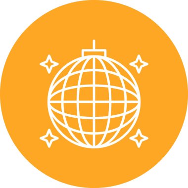 Disko Topu vektör simgesi. Yazdırma, mobil ve web uygulamaları için kullanılabilir.