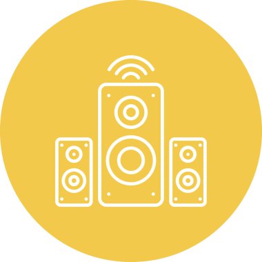 Sözcü vektör simgesi. Yazdırma, mobil ve web uygulamaları için kullanılabilir.