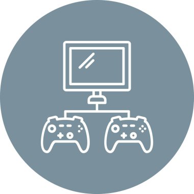 Video Oyun vektör simgesi. Yazdırma, mobil ve web uygulamaları için kullanılabilir.